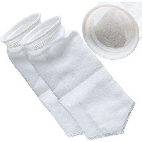 1 Pc 4x15 Inch Polypropylene Aquarium Fish Tank Sump Micron Felt Pre White Durable And Easy To Clean Filter Sock Bag 150/200um