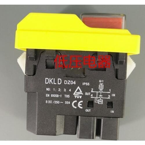 1pcs DKLD button switch / waterproof switch / electromagnetic switch DZ04 two-phase 220V IP55