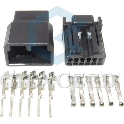 2 Sets 6 Pin 175507-2 Female Male Automotive Connector Wiring Harness Sockets