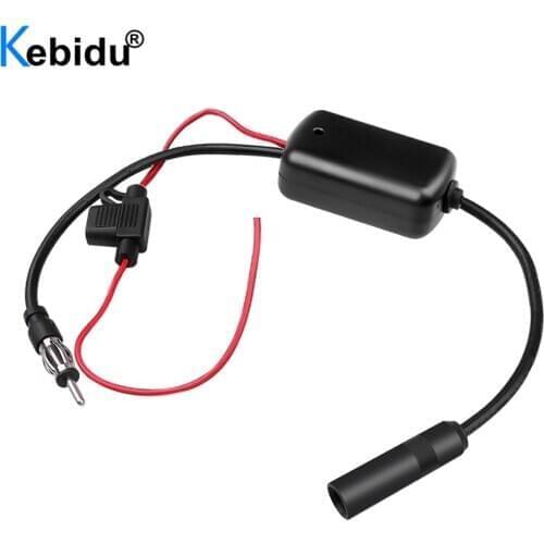 12V Car Radio Antenna FM amplifier Car Aerials FM AM Radio Signal Amp Amplifier FM Booster 80-108MHZ For Marine Boat Auto