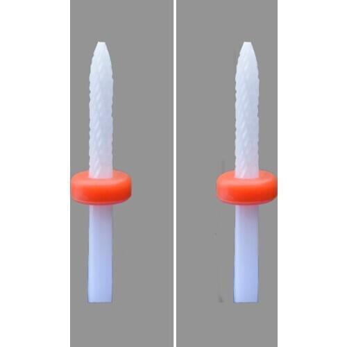 White Ceramic Nail Drill Bit-4 Pcs/Lot - Under Nail Cleaner Bit - (0036.023)