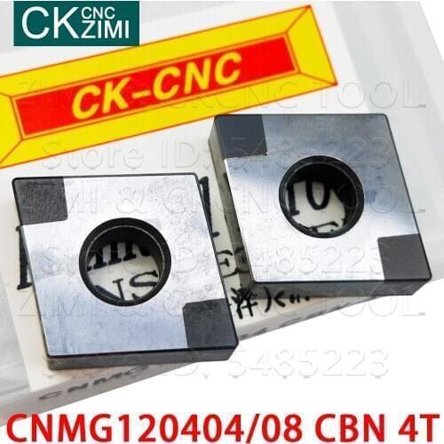 CNMG120404 CBN 4T CNMG120408 CBN 4T Boron Nitride Blade turning inserts Carbide turning Cutting CNC metal lathe tools for steel