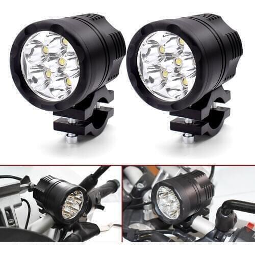 For Honda VTR1000F CBR125R CBR300 R F FA CBR500R 60W Motorcycle LED Light 9-48V Auxiliary Headlight Driving DRL Fog Lamp 4000LM