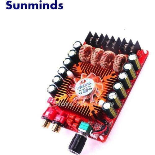 TDA7498E 2X160W Dual Channel Audio Amplifier Board, support Single Channel, 24V Stereo Power Amp Module for CarVehicle Computer