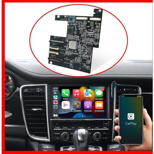 Screen Upgrade Decoder Box MuItimedia CarPlay Interface for Porsche 911 Cayenne 718 Panamera Macan 2010-2016 with PCM 3.1 System