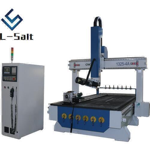 Cnc router mdf cutting machine 4 axis cnc router for woodworking with Rotary device furniture machine