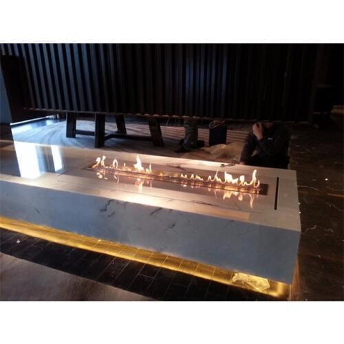 Inno-Fire 48 inch silver or black wifi real fire intelligent indoor auto ethanol kamin