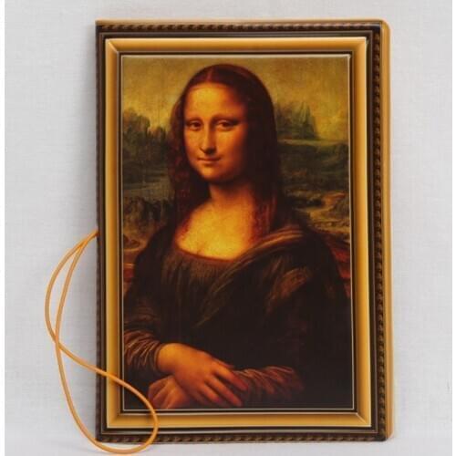 Famous Painting Passport Cover ID Card Holder 3D Design PVC Leather Business Card Bag Passport Holder 14*9.6CM