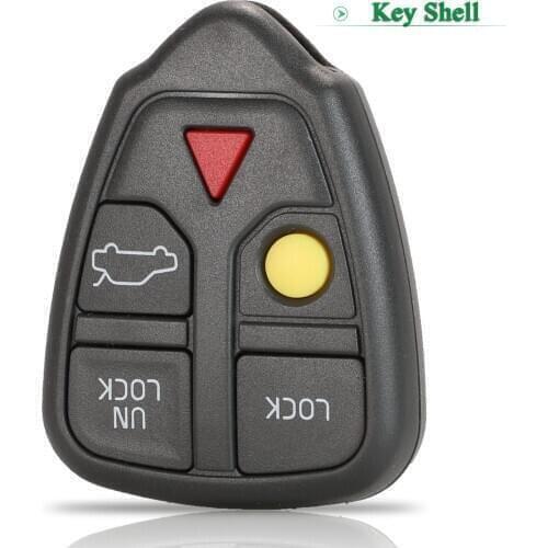 Bilchave 10pcs 5 Buttons Flip Remote Folding Car Key Shell For Volvo XC70 XC90 V50 V70 S40 V40 V90 C70 S60 S80 S70 Repacement