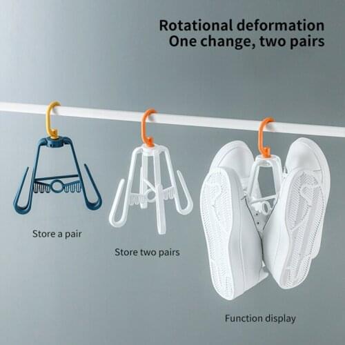 Multifunctional Hanger Shoe Hanger Shoe Rack Organize Storage Washing Storage Hanger Storage Clothes Storage Drying Rack