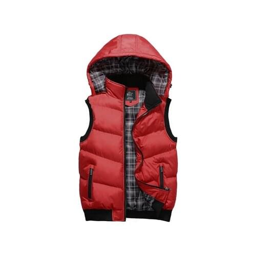 Men Thicken Brand Waistcoats 5Xl Mens Vests Spring Winter Mens Fashion Sleeveless Jackets Male Cotton-Padded Vests