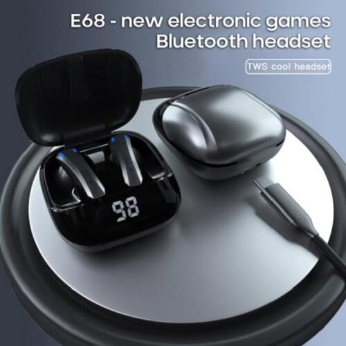 TWS Headset Bluetooth 5.0 HiFi Stereo Surround Sound Wireless Earphone Noise Cancelling Earbuds With 300 MAh Charging Case