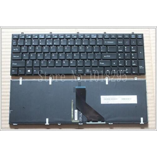 NEW US Laptop Keyboard For Clevo Sager NP7352 NP7370 Keyboard Backlit Frame US