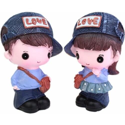 2016 New Arrival Revolutionary Boy And Girl Couple Desk Ornaments Doll Lovers Loyal Wife To Make Resin Crafts Decoration