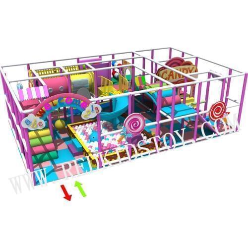 Exported to Latvia Candy Themed Children Indoor Playground Equipment HZ-9906