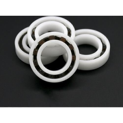50pcs/lot 634 4mm POM Plastic bearings with Glass balls 4x16x5 mm nylon bearing 4*16*5