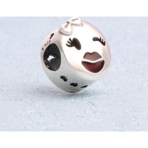 Authentic 925 Sterling Silver Beads New Charming Glances Lip Creative Beads Fit Original Pandora Bracelet For Women Diy Jewelry