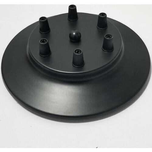 Spider lamp pendant lamp ceiling dish retro restaurant bar multi head accessory black iron plate