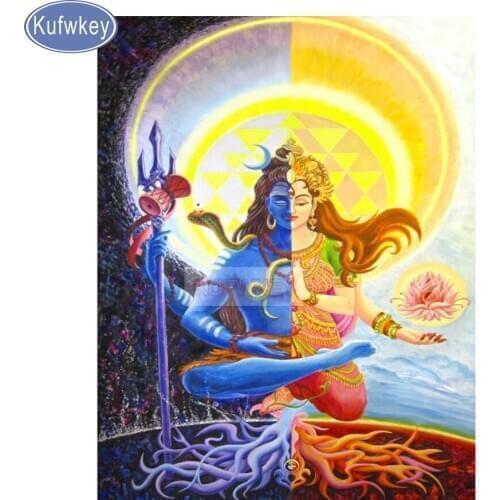 Full square&round diamond mosaic pictures yin yang god diamond painting Cross Stitch,religious icons diamond Embroidery pattern