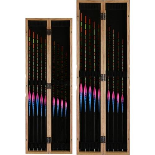 Moving Float Vertical Buoy Float Set Hard Tail Eye-catching Barguzinsky Fir Fishing Float Carp Fishing Tackle Pesca with Box