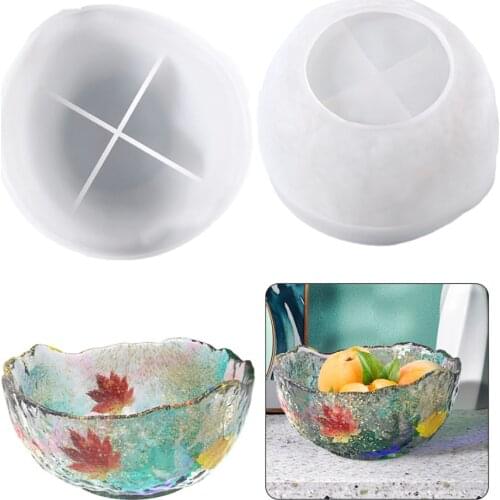 DIY Crystal Epoxy Mold Creative Irregular Fruit Nut Storage Bowl Silicone Mold Jewelry Tools