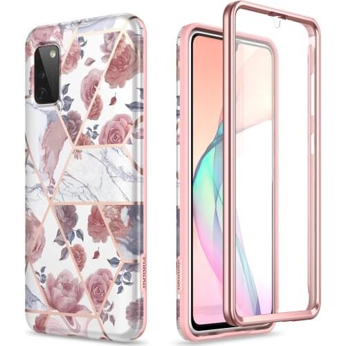 Luxury Protect Case for Samsung Galaxy A41 A11 A71 A51 4G Case Built-in Film For Galaxy S20 capa with built-in screen protector