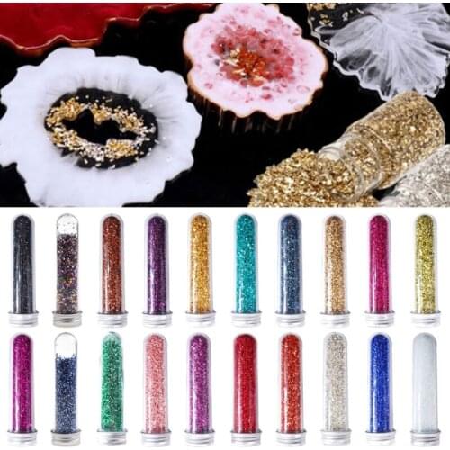 DIY Crafts Nail Art Decorations Broken Glass Crushed Stones Crystal UV Epoxy Resin Filler Jewelry Making Fillings