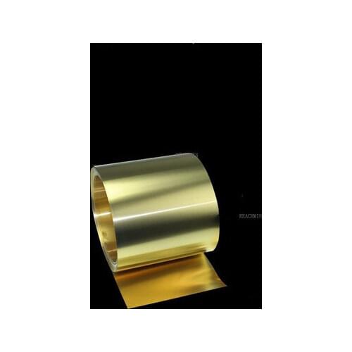 1meter / fine brass roll strip thickness 0.01 0.02 0.03 0.04 0.05MM * W100MM foil gold film Brass plate