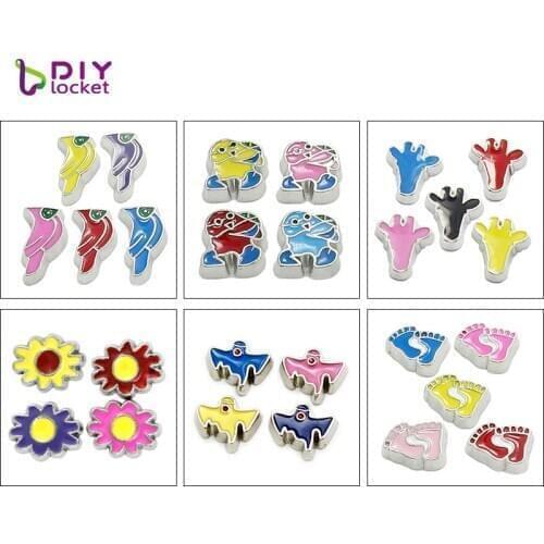 10pcs Mix Style Wholesale Floating Charms For Floating Lockets & Floating Locket Bracelet LSFC022-300