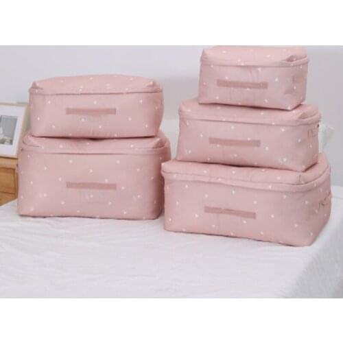 3PCS / LOT Loving Heart Quilt Storage Bag Foldable Large Capacity Space Saving Wardrobe Organizer Clothes Storage Bag