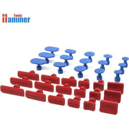 33Pcs Glue Pulling Tabs car KING Glue Tabs Auto Body Dent Repair Tool Pulling Tabs Car Dent Removal Body Repair Kit