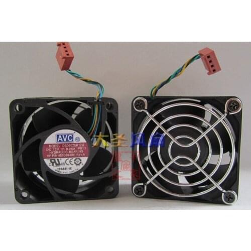 AVC DS06025R12U, P013 DC 12V 0.26A 60x60x25mm Server Cooling fan