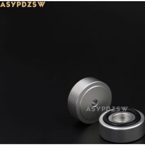 4PCS 30*12 B Style Sandblasting silver Aluminum amplifier Speaker damping pads Computer machine feet