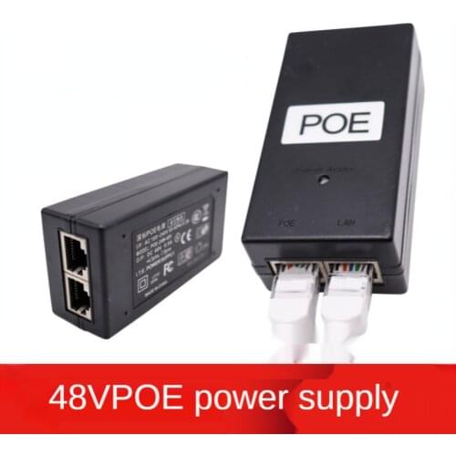 POE Power Supply DC Adapter 24V 0.5A 24W Desktop POE Power Injector Ethernet Adapter Surveillance CCTV AC/DC Adapter Accessories