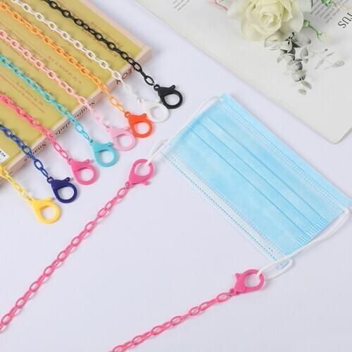 New Acrylic Candy Color Sunglasses Chains Glasses Chain Straps Necklace Chunky Lanyards Neck Eyeglasses Holder Cord