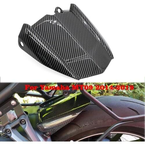 Motorcycle Carbon Fiber Black Rear Fender Mudguard Splash Cover For Yamaha MT09 FZ09 MT FJ 09 Tracer XSR 900 2014 2015 2016-2019