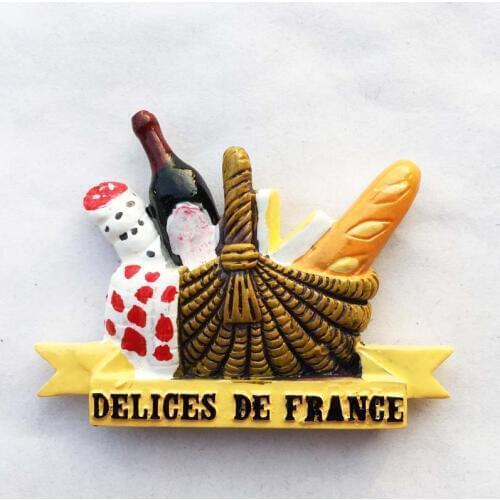 Lychee France Food Fridge Magnets Local Delices Refrigerator Magnetic Sticker Home Decoration Travel Souvenirs