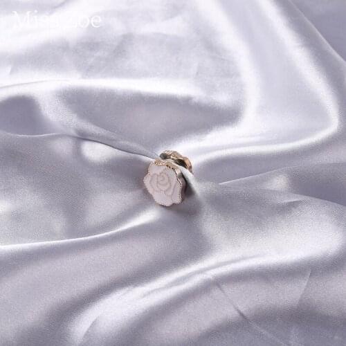 Plating Classic Rose Bowknot Crown Round Hijab Magnet Pins Button Clasp Pinless Muslim Scarf Scarves Shawl Islamic Accessories