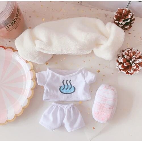 20cm doll dress sweat suit hat T-shirt shorts suit 20cm doll dress EXo doll clothes Doll accessories