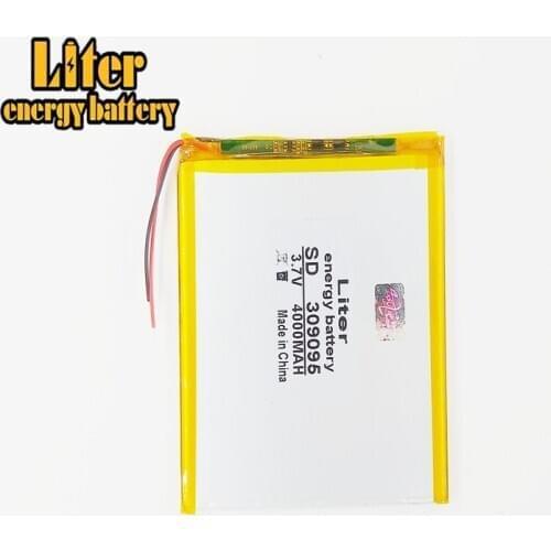 309095 3.7V 4000mah Lithium polymer Battery with Board For PDA Tablet PCs Diital Products
