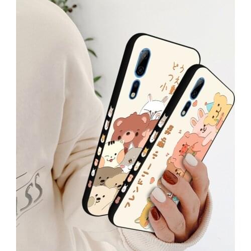 Cute Bear Phone Case For ZTE Axon 10 Pro A2020 TPU Covers Cute Bumper For Nubia Play Red Magic 6 Pro 5G