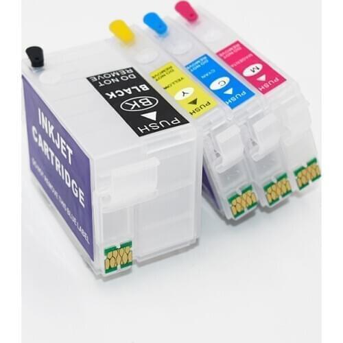 Refillable ink cartridges For Epson WF-7710 WF-7720 7210 7715 3620 3640 7620 7610 7110 3641 7218 7728 7111 7611 7621 Printers