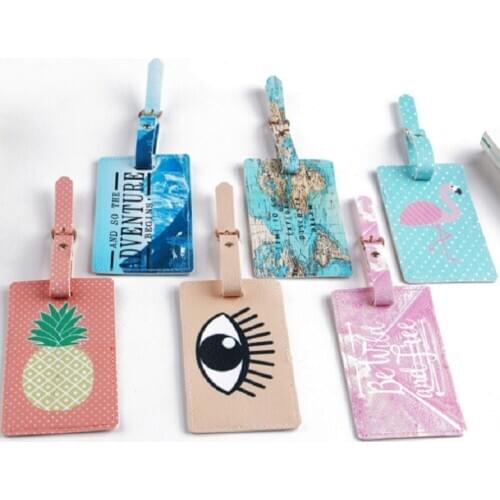 Newly Luggage Tag Travel Suitcase Bag Id Tags Address Label Baggage Card Holder Travel Accessories Adress label tags