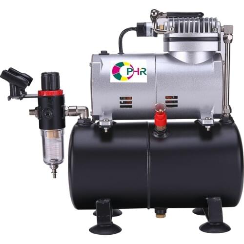OPHIR NEW Portable Mini Air Compressor with Tank for T-shirt Painting Tanning Hobby Cake Decoration Nail Art Paint 110V,220V