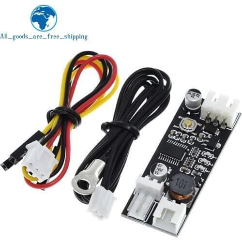 Single 12V 0.8A DC PWM 2-3 Wire Fan Temperature Control Speed Controller Chassis Computer Noise Reduction Module NTC B 50K 3950