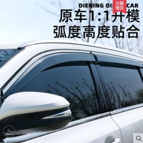 4pcs Plastic Exterior Visor Vent Shades Window Sun Rain Guard Deflector For Audi Q3 Coupe 2020 YJD