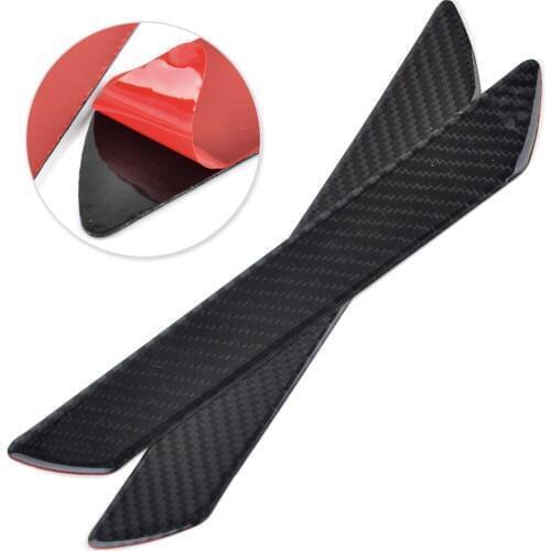 DWCX 2Pcs Real Carbon Fiber Car Door Step Scuff Plate Sill Cover Panel Protect Trim Guard for VW Audi Ford Honda BMW Chevrolet