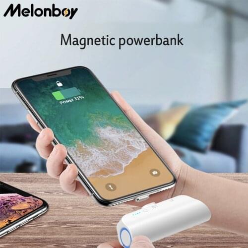 Melonboy 3000mAh Powerbank Magnetic Charger Wireless Power bank Phone Charger For iPhone 12 pro max 11 Xiaomi Magsafe Charger