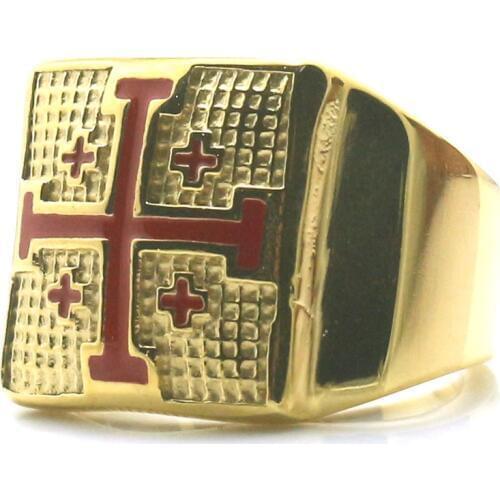 Unisex 316L Stainless Steel The Orthodox Church Cross Newest Ring