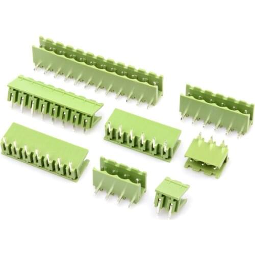 5PCS Curved needle socket KF2EDGR 5.08MM 2P/3/4/5/6/7/8/9/10/12/13/14/15/16/18Pin